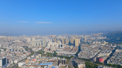 个人商用，云南省文山壮族苗族自治州文山市城市建筑航拍，视频素材